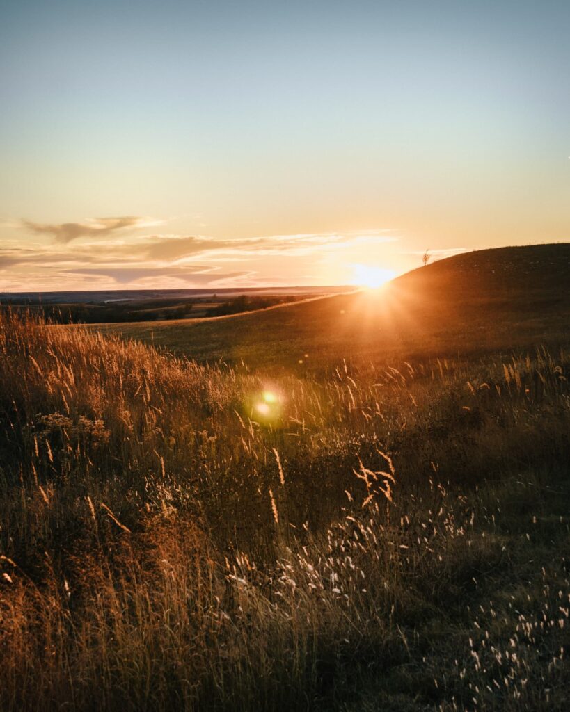 Sunset in kansas