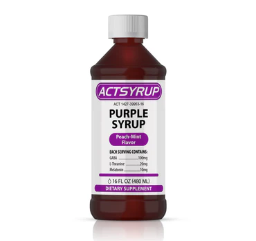 Buy ACTSYRUP (16oz) Purple Peach-Mint Flavor In Australia Online